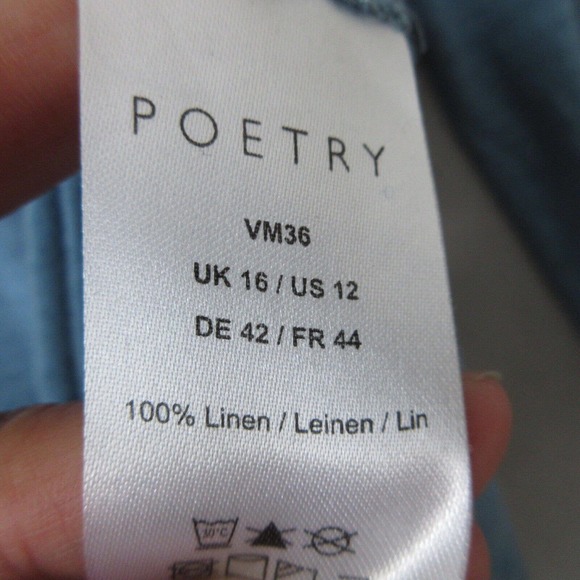 Poetry 100% Linen V Neck Top - Picture 6 of 15